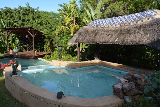 Warm enough for a dip even in winter.