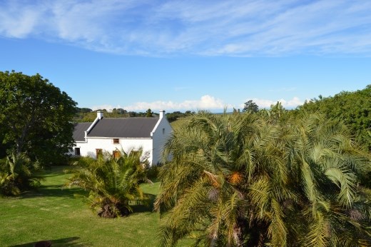 Looking down on Morley House from our balcony.