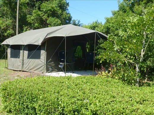 The glamping option.