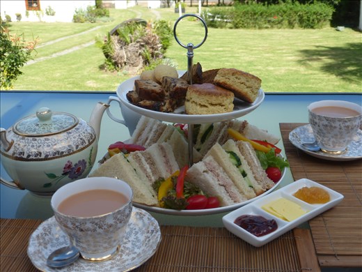 Afternoon tea at Morley House.