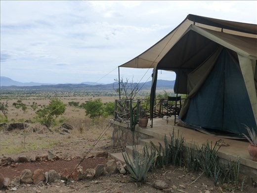 Our accommodation at Kidepo Savannah Lodge.
