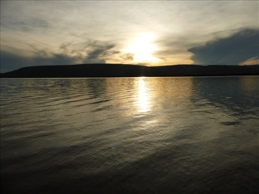 Last sunset of the trip at Lake Mburu.