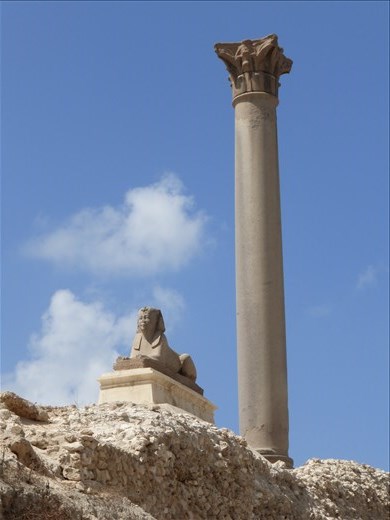 Ancient ruins in Alexandria.