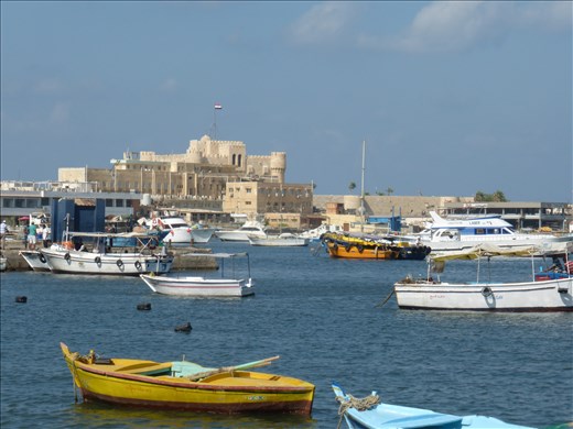 Looking towards the fort in Alexandria.
