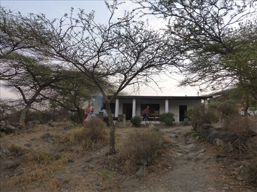 Our accommodation right on the shore of the lake.