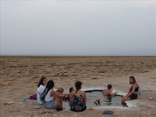 The swimming hole was less than impressive.