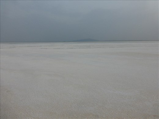 The salt pan.