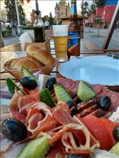 Meat and cheese platter at Timisoreana Cafe.: by steve_and_emma, Views[206]