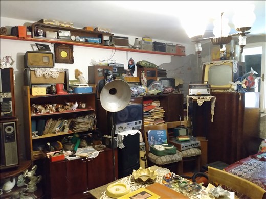 A large collection of items from the communist era in Romania.