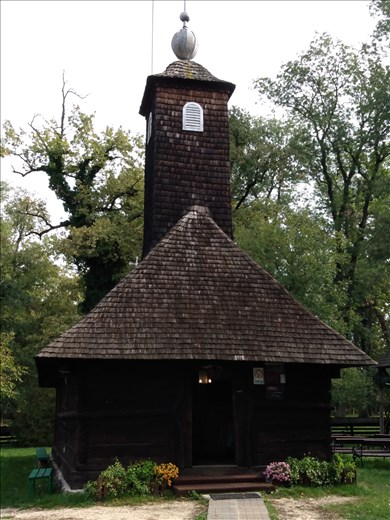 An old village church in the museum.