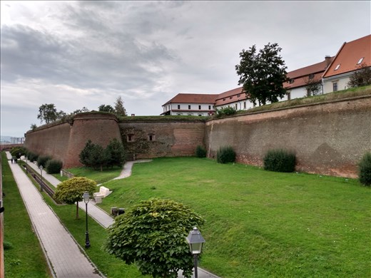 The walls of the ancient fortress.