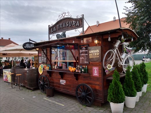 Only 5 Lei for a 500ml bottle of Timisoreana at this pop up bar- cheaper than the brewery in Timisoara!