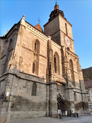 The Black Church is not actually black but so called due to once having soot black walls due to a fire.