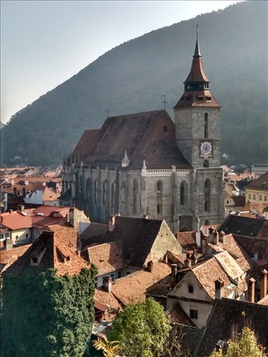 The Black Church dominates the town.