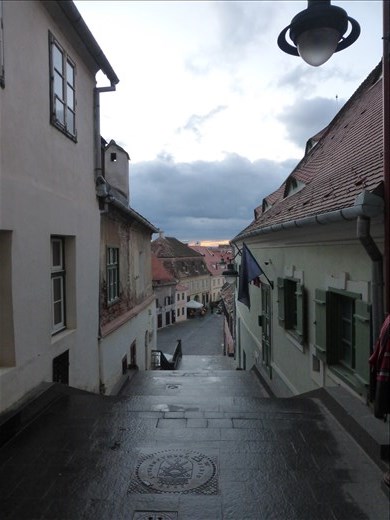 Lots of small streets to explore in Sibiu.