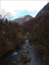 The Cerna river flows through the narrow gorge at Baile Herculane.: by steve_and_emma, Views[232]