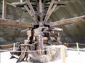 Horses used to pull this wheel to haul up sacks of salt but only lasted 2 weeks before they went blind.: by steve_and_emma, Views[145]