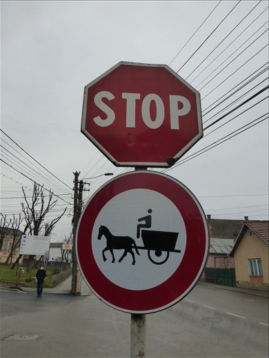 Traffic problems in Turda.