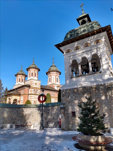 The monastery in Sinaia.