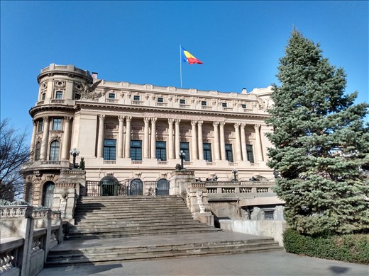 Lots of beautiful old buildings in Bucharest.