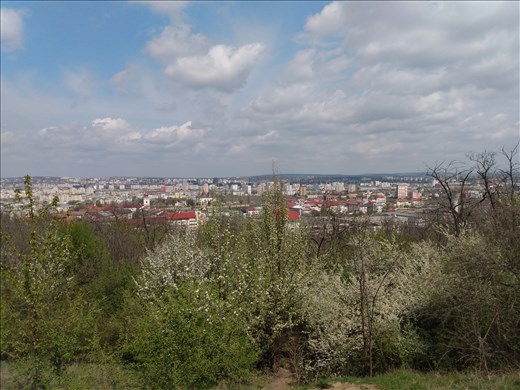 View of Iasi on the way to Cetatuia Monastery.