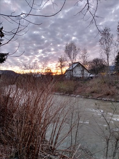 River next to Pension Agnes.