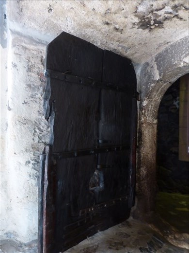 An old door in Corvin Castle