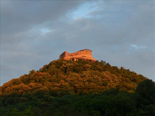 The sun sets on the citadel.