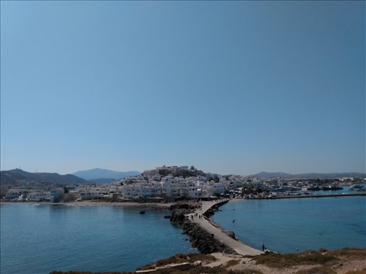 A view of Naxos Town.