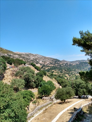 View from Apeiranthos village.