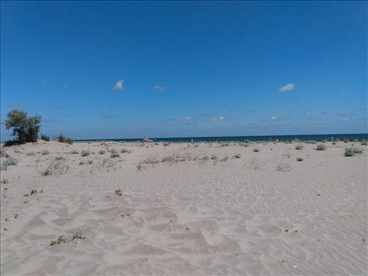 The beach at Sfantu Gheorghe, the first time we had been to the Black Sea.