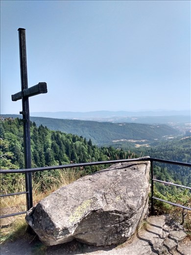 The rock commemorates people killed at this spot during communist times.