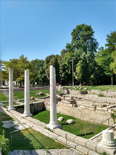 Roman ruins in Plovdiv.
