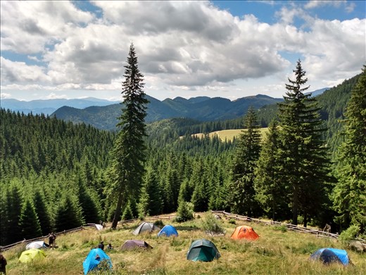 The campsite at Curmatura.