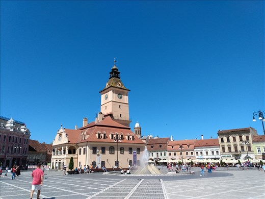The main square in Brasov.