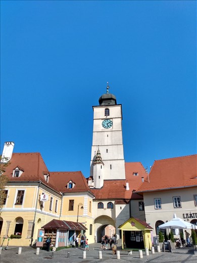 Sibiu clock tower.