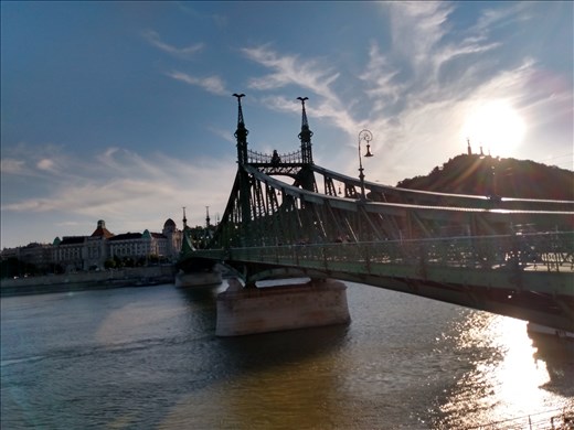 The magnificent Danube which divides Buda and Pest.