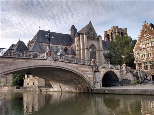 Many canals weave their was through the city.
