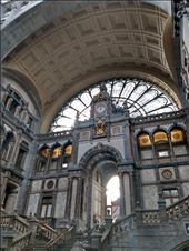 The very impressive train station in Antwerp.: by steve_and_emma, Views[122]
