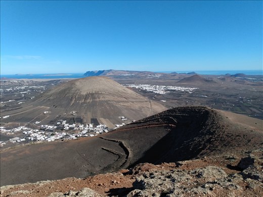 View from the caldera rim at Mount Blanca.