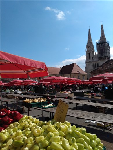 Market in Zagreb.