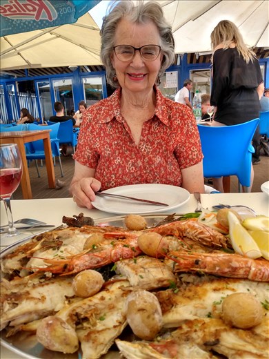 Seafood platter in Arrietta.