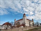 Bratisilava Castle is perched on a hill overlooking the city.: by steve_and_emma, Views[239]