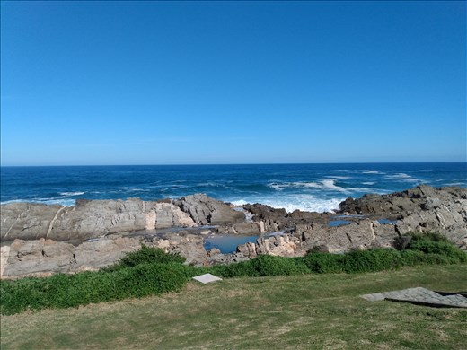 The view from our chalet in Titsikamma National Park.