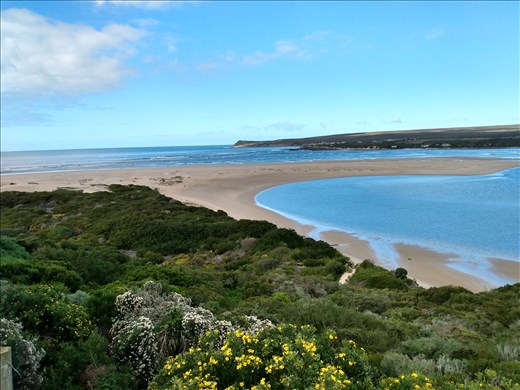Witsand bay is famous for whale spotting but none today.