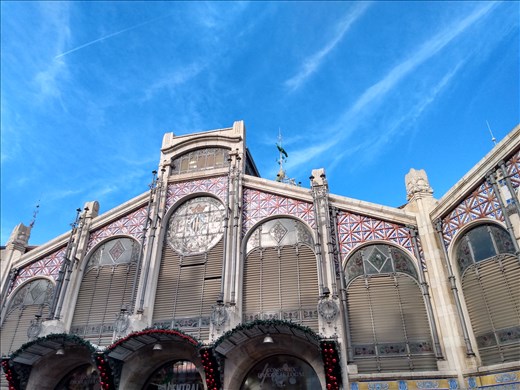 The stunning market hall in Valencia is well worth a wander around.