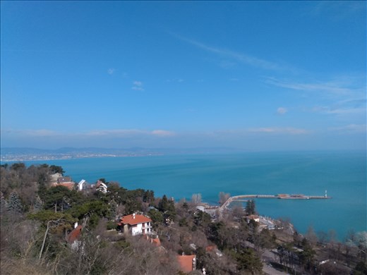 Stunning views from the church in Tihany.