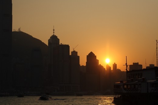 Sunset over the skyline