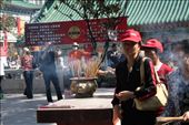 The Chinese burn inscense sticks in temples like this as they believe the smoke sends good wishes up to the spirit world.: by stevegarner, Views[243]