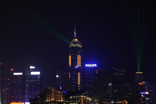 There is a laser show almost every night at 8pm